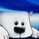 Kissenpanel Eisbär mit Polarlichtern - on the rocks by Thorsten Berger