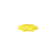 Polyesterknopf Stern gelb 2-Loch 15 mm