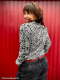 Jacquard Jersey - Tiger schwarz / weiß - Emily von Swafing