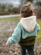Teddy – Bouclé-Fleece in naturweiß