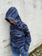 Baumwolljersey Ocean Waves by Thorsten Berger – Wellen auf Dunkelblau - von Swafing | Meterware