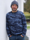 Baumwolljersey Ocean Waves by Thorsten Berger – Wellen auf Dunkelblau - von Swafing | Meterware