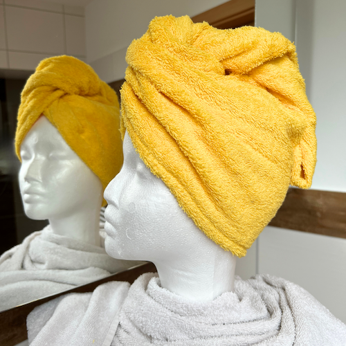 Turbanhandtuch in gelb