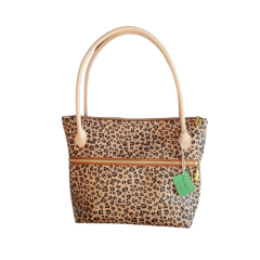 Handtasche Leopard braun