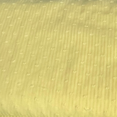 Baumwoll Voile mit aufgestickten Punkten in gelb