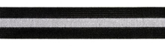 Elastic-Band schwarz-grau gestreift 25mm