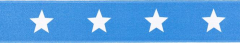 Gürtelgummi 40mm Sterne blau