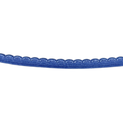 Elastic-Abschlusslitze 10mm blau