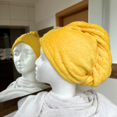 Turbanhandtuch in gelb