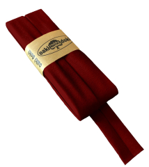 Jersey-Schrägband gefalzt 40/20mm dunkelrot (fb.600)
