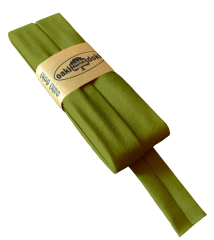 Jersey-Schrägband gefalzt 40/20mm olive (fb.430)