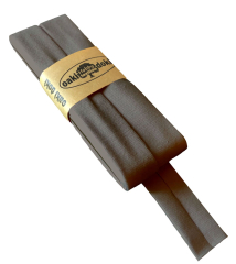 Jersey-Schrägband gefalzt 40/20mm graubraun (fb.543)