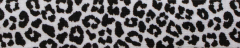 Jersey-Schrägband Leopard gefalzt 40/20mm schwarz-weiß (fb.3004)