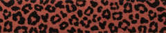 Jersey-Schrägband Leopard gefalzt 40/20mm schwarz-rostrot (fb.3007)