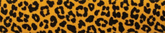 Jersey-Schrägband Leopard gefalzt 40/20mm schwarz-gelb (fb.3006)