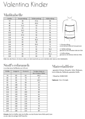 Fadenkäfer Papierschnittmuster Kleid Valentina Kinder  •  Gr. 74 - 164