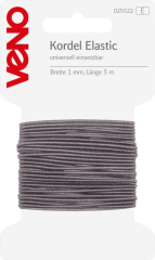 Veno Kordel Elastic 1mm grau