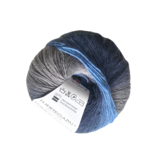 Hjertegarn - Sockenwolle Longcolors (FB.604 -grau/blau)