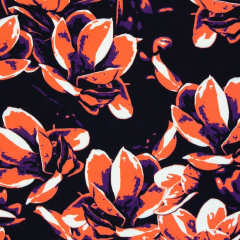 Distored Bloomes by Torsten Berger - koralle - Viskose