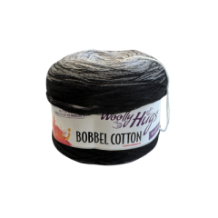 Woolly Hugs BOBBEL cotton 200g  (Fb. 9 - schwarz-weiß)