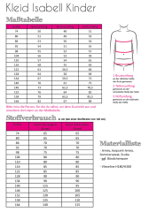 Fadenkäfer Papierschnittmuster Kleid Isabell Kinder  • Gr. 74 - 164