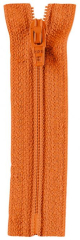 Reißverschluss orange 18cm - nicht teilbar