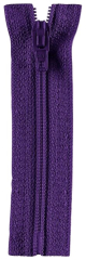Reißverschluss violett 18cm - nicht teilbar