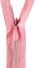 Reißverschluss rosa 25cm - nahtverdeckt, nicht teilbar