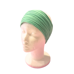 Stirnband grün mit erhabenen Streifen
