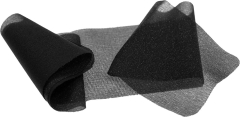 Stretch Bügel-Flicken 40x6cm - schwarz