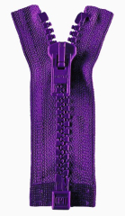 Reißverschluss violett 30cm - teilbar