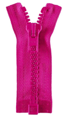 Reißverschluss pink 30cm - teilbar