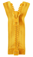 Reißverschluss gelb 30cm - teilbar