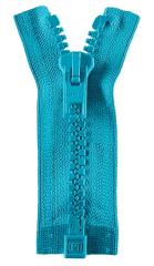 Reißverschluss türkisblau 30cm - teilbar