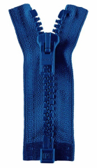 Reißverschluss blau 35cm - teilbar