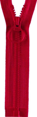 Reißverschluss rot 30cm - teilbar