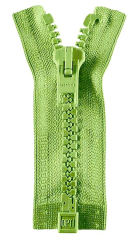 Reißverschluss apfelgrün 35cm - teilbar