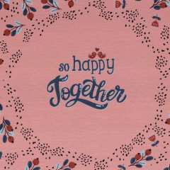 SWAFING • Jersey Panel Happy Together Bienvenido Colorido Rosa