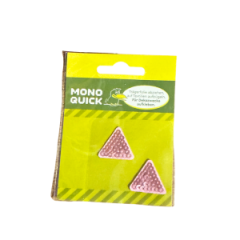 Mono Quick - Applikation Dreiecke Pailleten rosa