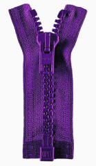 Reißverschluss violett 65cm - teilbar