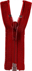 Reißverschluss rot 65cm - teilbar