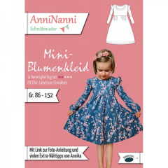 AnniNanni - Papierschnittmuster - Mini- Blumenkleid - Mädchen