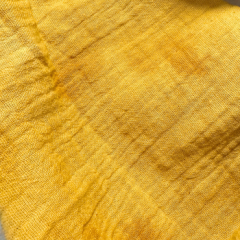 Musselinloop Batik gelb