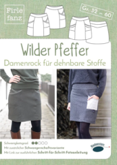 Firlefanz - Papierschnittmuster - Wilder Pfeffer Damenrock