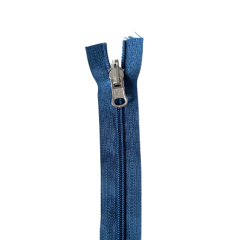 Reißverschluss jeansblau 50cm - teilbar, Wendeschieber