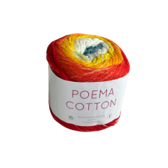 Poema Cotton Farbverlauf rot-orange