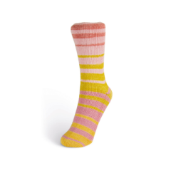 Laines du Nord- Summer Sock (Fb.102-gelb/rosa/pink)