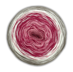 Woolly Hugs BOBBEL cotton 200g  (Fb.20 -braun/weiß/bordeaux/rosa)