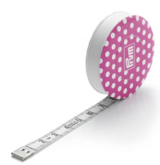 Rollmaßband Prym Love, pink, 150cm