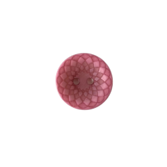 Polyesterknopf 15mm 2 Loch abstrakt rosa